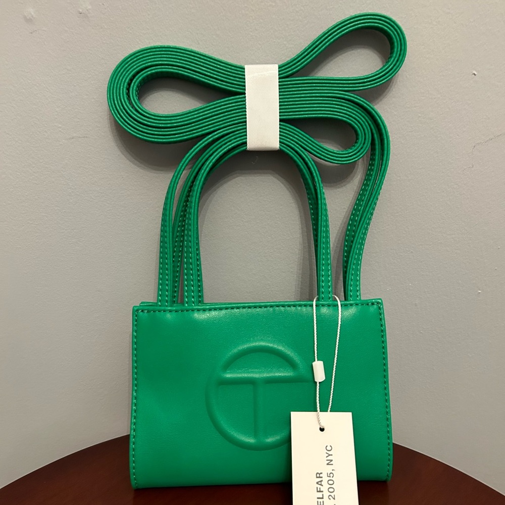 BNWT TELFAR Small Greenscreen (Green) Shopping Bag.